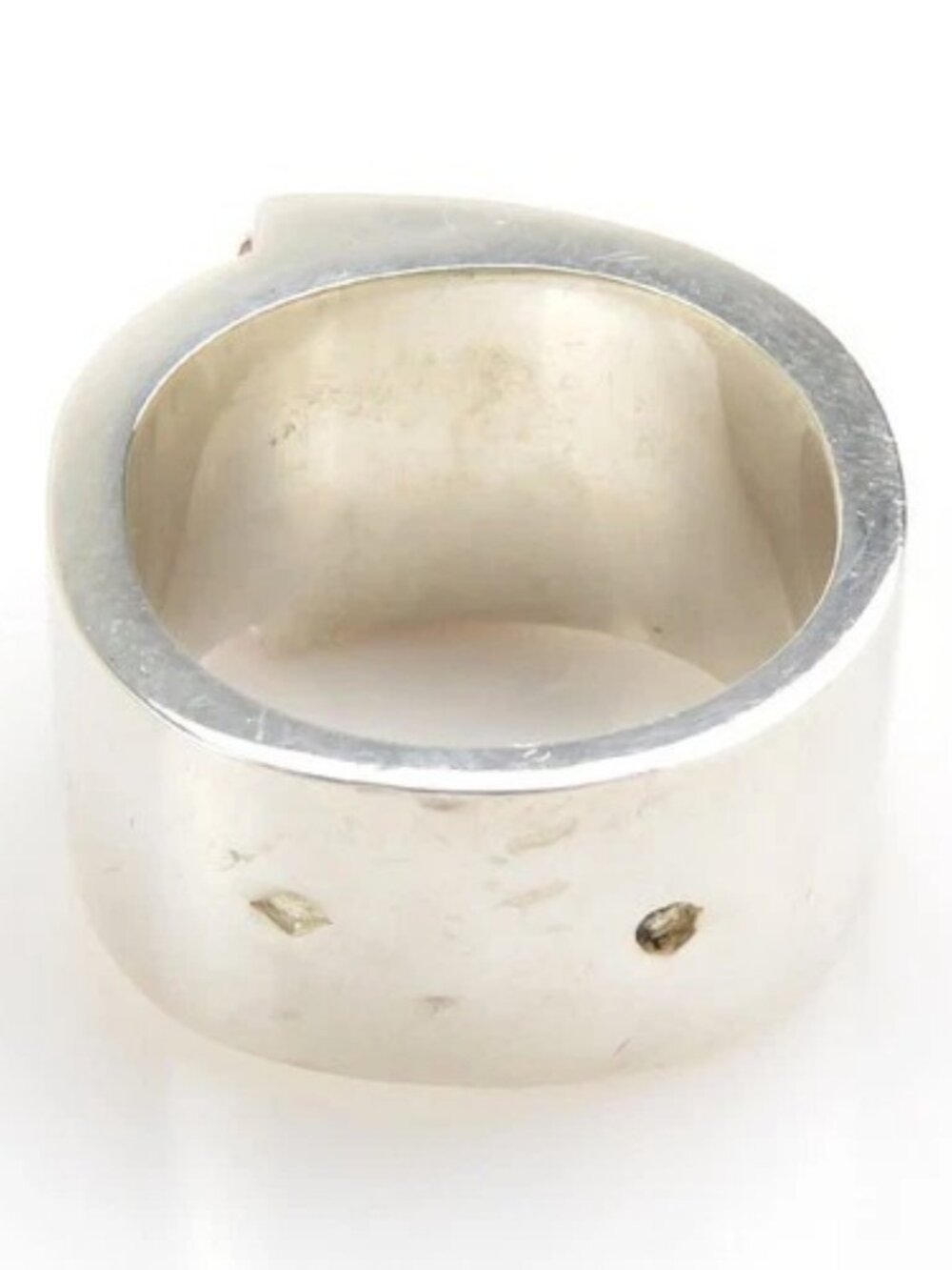 Auth HERMES Ring Silver/Orange Silver 925 - e60488a - Picture 6 of 11